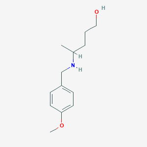 molecular formula C13H21NO2 B1432383 4-((4-甲氧基苄基)氨基)戊醇 CAS No. 1525519-05-4