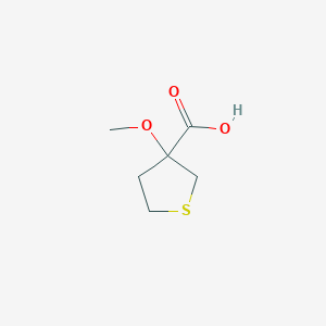molecular formula C6H10O3S B1432385 3-Methoxythiolane-3-carboxylic acid CAS No. 1247604-94-9