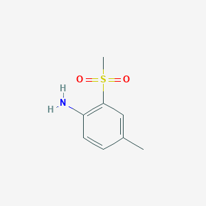 molecular formula C8H11NO2S B1432386 4-Methyl-2-(methylsulfonyl)aniline CAS No. 4284-63-3