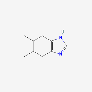 molecular formula C9H14N2 B1432387 5,6-dimethyl-4,5,6,7-tetrahydro-1H-1,3-benzodiazole CAS No. 26751-37-1