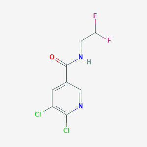 molecular formula C8H6Cl2F2N2O B1432391 5,6-二氯-N-(2,2-二氟乙基)烟酰胺 CAS No. 1556533-77-7