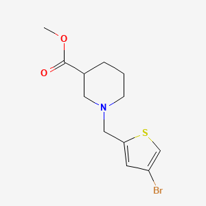 Methyl 1-[(4-bromothiophen-2-YL)methyl]piperidine-3-carboxylate
