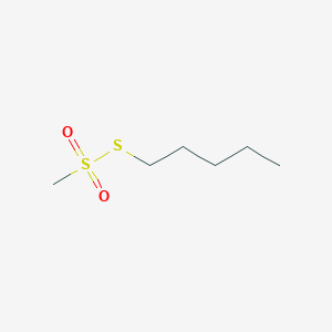molecular formula C6H14O2S2 B014324 1-Methylsulfonylsulfanylpentane CAS No. 4212-64-0