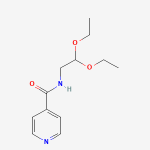 molecular formula C12H18N2O3 B1432400 N-(2,2-Diethoxyethyl)isonicotinamide CAS No. 91908-44-0