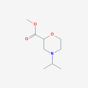 molecular formula C9H17NO3 B1432401 Methyl 4-(propan-2-yl)morpholine-2-carboxylate CAS No. 1549929-74-9