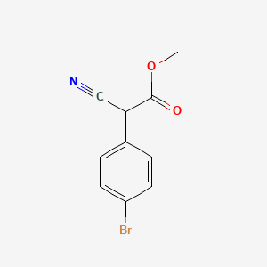 molecular formula C10H8BrNO2 B1432402 2-(4-溴苯基)-2-氰基乙酸甲酯 CAS No. 1218950-96-9