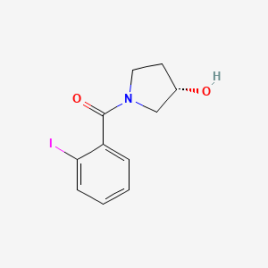 molecular formula C11H12INO2 B1432404 (3S)-1-(2-iodobenzoyl)pyrrolidin-3-ol CAS No. 1567875-27-7