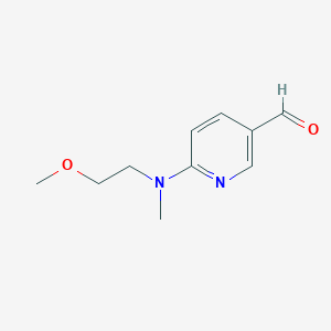 molecular formula C10H14N2O2 B1432412 6-[(2-Methoxyethyl)(methyl)amino]pyridine-3-carbaldehyde CAS No. 1519963-64-4