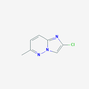 molecular formula C7H6ClN3 B143242 2-Chloro-6-methylimidazo[1,2-b]pyridazine CAS No. 127566-20-5