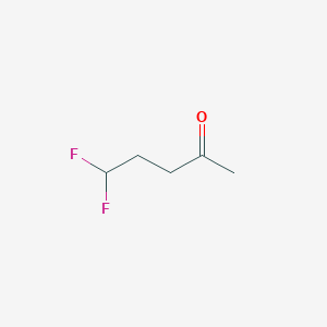 molecular formula C5H8F2O B1432423 5,5-Difluoropentan-2-one CAS No. 1536730-94-5