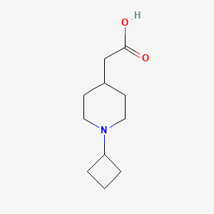 2-(1-Cyclobutylpiperidin-4-yl)acetic acid