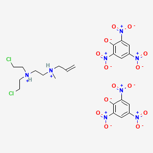molecular formula C22H26Cl2N8O14 B14324268 Ethylenediamine, N-allyl-N',N'-bis(2-chloroethyl)-N-methyl-, dipicrate CAS No. 101468-24-0