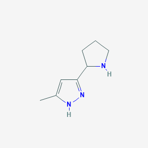 5-methyl-3-(pyrrolidin-2-yl)-1H-pyrazole
