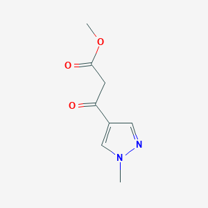 methyl 3-(1-methyl-1H-pyrazol-4-yl)-3-oxopropanoate