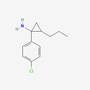 1-(4-Chlorophenyl)-2-propylcyclopropan-1-amine
