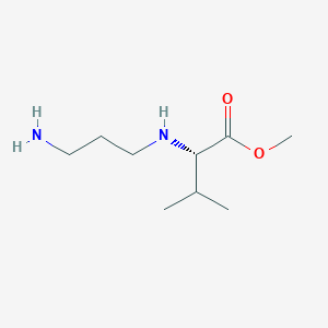 molecular formula C9H20N2O2 B1432443 methyl (2S)-2-[(3-aminopropyl)amino]-3-methylbutanoate CAS No. 192725-84-1