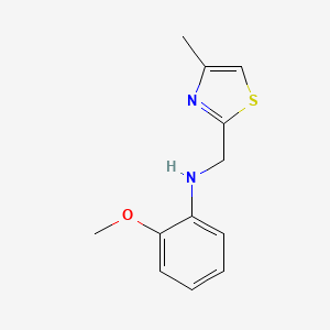 2-methoxy-N-[(4-methyl-1,3-thiazol-2-yl)methyl]aniline
