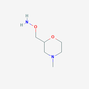 O-[(4-methylmorpholin-2-yl)methyl]hydroxylamine
