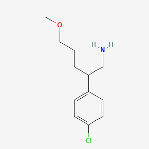 2-(4-Chlorophenyl)-5-methoxypentan-1-amine
