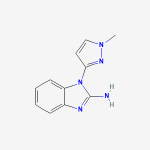 1-(1-methyl-1H-pyrazol-3-yl)-1H-1,3-benzodiazol-2-amine