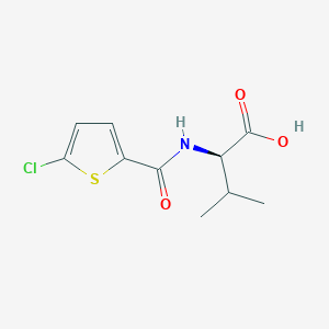 (2R)-2-[(5-chlorothiophen-2-yl)formamido]-3-methylbutanoic acid