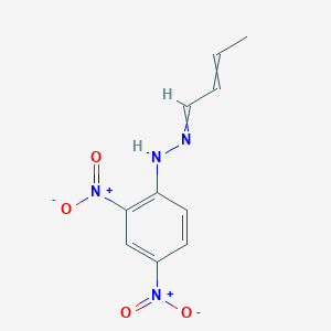 molecular formula C₁₀H₁₀N₄O₄ B143246 1-(But-2-en-1-ylidene)-2-(2,4-dinitrophenyl)hydrazine CAS No. 1527-96-4