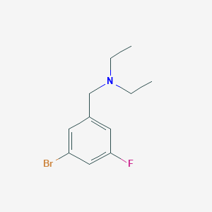 molecular formula C11H15BrFN B1432460 N-(3-bromo-5-fluorobenzyl)-N-ethylethanamine CAS No. 1508126-84-8