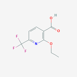molecular formula C9H8F3NO3 B1432461 2-Ethoxy-6-(trifluoromethyl)pyridine-3-carboxylic acid CAS No. 280566-46-3