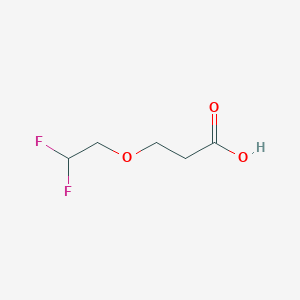 molecular formula C5H8F2O3 B1432463 3-(2,2-Difluoroethoxy)propanoic acid CAS No. 1545306-92-0