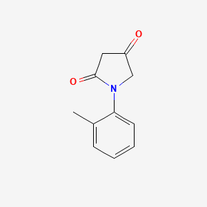molecular formula C11H11NO2 B1432464 1-(2-Methylphenyl)pyrrolidine-2,4-dione CAS No. 1519622-89-9
