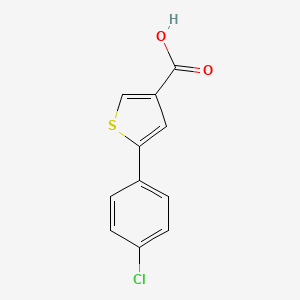 molecular formula C11H7ClO2S B1432471 5-(4-Chlorophenyl)thiophene-3-carboxylic acid CAS No. 130674-34-9