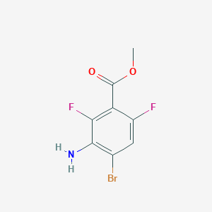 molecular formula C8H6BrF2NO2 B1432475 3-氨基-4-溴-2,6-二氟苯甲酸甲酯 CAS No. 1529613-64-6