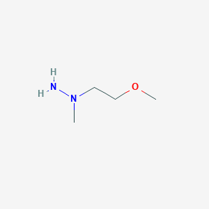 molecular formula C4H12N2O B1432479 1-(2-甲氧基乙基)-1-甲基肼 CAS No. 470453-33-9