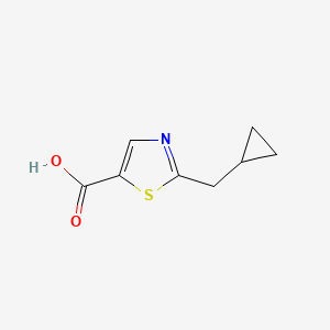 molecular formula C8H9NO2S B1432481 2-(环丙基甲基)-1,3-噻唑-5-羧酸 CAS No. 1526717-05-4