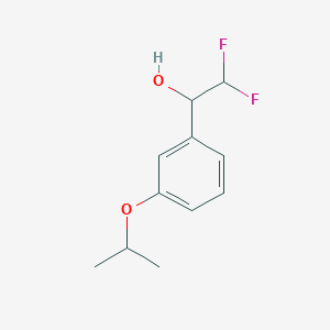 molecular formula C11H14F2O2 B1432484 2,2-Difluoro-1-[3-(propan-2-yloxy)phenyl]ethan-1-ol CAS No. 1503138-13-3