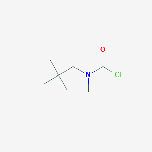 molecular formula C7H14ClNO B1432497 N-(2,2-dimethylpropyl)-N-methylcarbamoyl chloride CAS No. 1543028-41-6