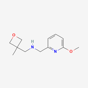 [(6-Methoxypyridin-2-yl)methyl][(3-methyloxetan-3-yl)methyl]amine