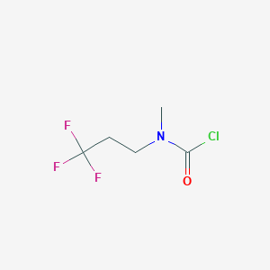 molecular formula C5H7ClF3NO B1432500 N-methyl-N-(3,3,3-trifluoropropyl)carbamoyl chloride CAS No. 1524837-50-0