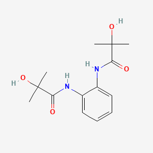 molecular formula C14H20N2O4 B14325004 N,N'-(1,2-Phenylene)bis(2-hydroxy-2-methylpropanamide) CAS No. 107680-76-2