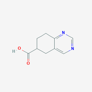molecular formula C9H10N2O2 B1432501 5,6,7,8-Tetrahydroquinazoline-6-carboxylic acid CAS No. 1369096-46-7