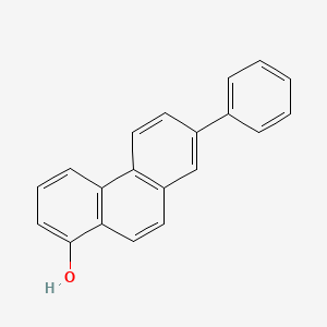 molecular formula C20H14O B14325014 7-Phenylphenanthren-1-OL CAS No. 108738-16-5