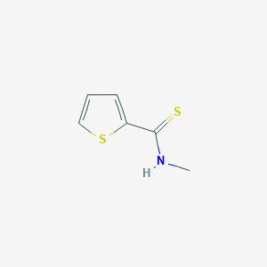 molecular formula C6H7NS2 B14325024 2-Thiophenecarbothioamide, N-methyl- CAS No. 107366-68-7