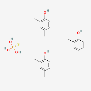 molecular formula C24H33O6PS B14325059 2,4-Dimethylphenol;trihydroxy(sulfanylidene)-lambda5-phosphane CAS No. 102962-93-6