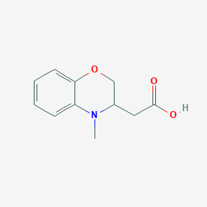 2-(4-methyl-3,4-dihydro-2H-benzo[b][1,4]oxazin-3-yl)acetic acid