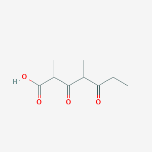 molecular formula C9H14O4 B14325078 2,4-Dimethyl-3,5-dioxoheptanoic acid CAS No. 109746-25-0