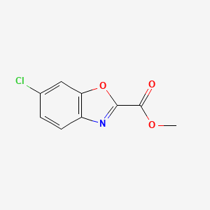 molecular formula C9H6ClNO3 B1432509 Methyl 6-chlorobenzo[d]oxazole-2-carboxylate CAS No. 1538430-09-9