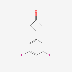 molecular formula C10H8F2O B1432511 3-(3,5-Difluorophenyl)cyclobutan-1-one CAS No. 1509809-62-4