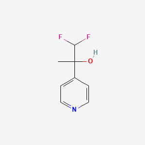 molecular formula C8H9F2NO B1432512 1,1-Difluoro-2-(pyridin-4-yl)propan-2-ol CAS No. 1513539-71-3