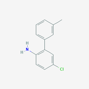 molecular formula C13H12ClN B1432513 4-Chloro-2-(3-methylphenyl)aniline CAS No. 1429791-76-3