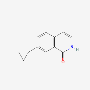 molecular formula C12H11NO B1432521 7-Cyclopropylisoquinolin-1-ol CAS No. 1546724-74-6